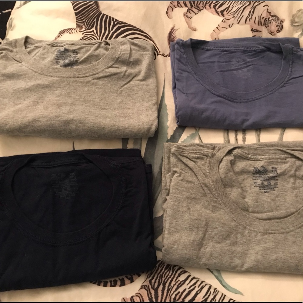 4 Fruit of the Loom 2XL t-shirts